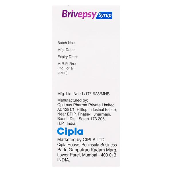 BRIVEPSY 10mg Oral Solution 100ml