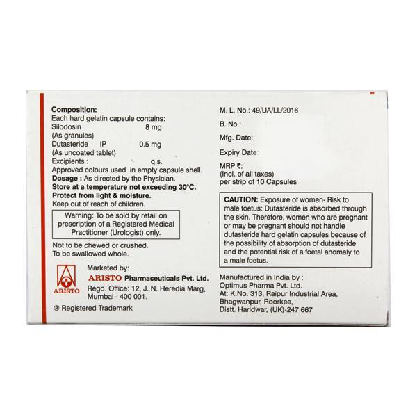 Prostagard D 8mg Capsule 10'S