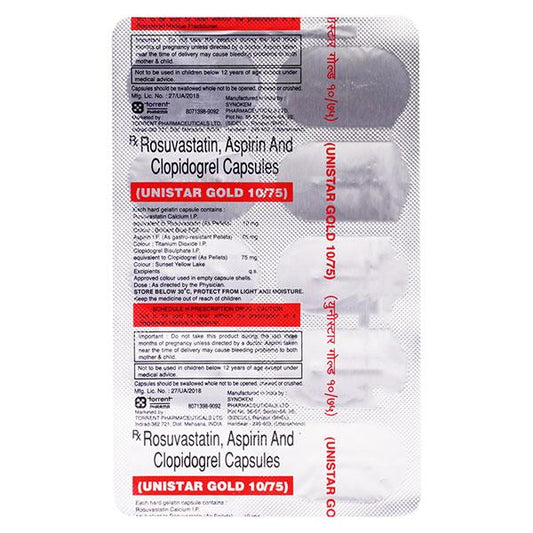 Unistar Gold 10/75mg Capsule 10'S