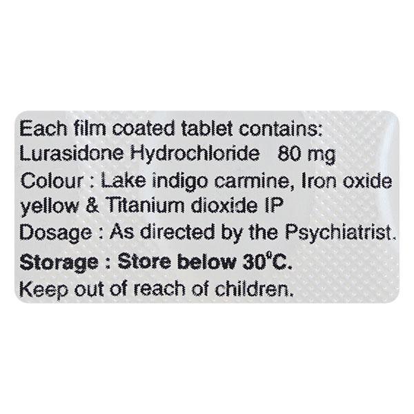 Lurace 80mg Tablet 10'S