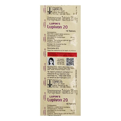 LUPIN'S LUPIVON 20 Tablet 10's