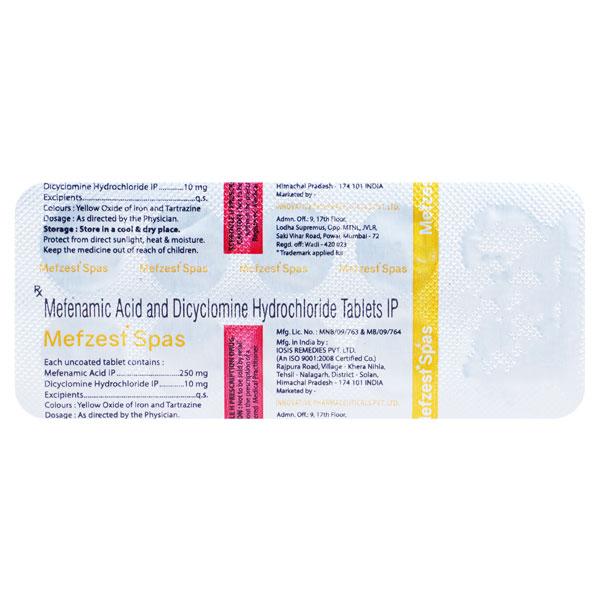 MEFZEST SPAS 10 Tablet 10's