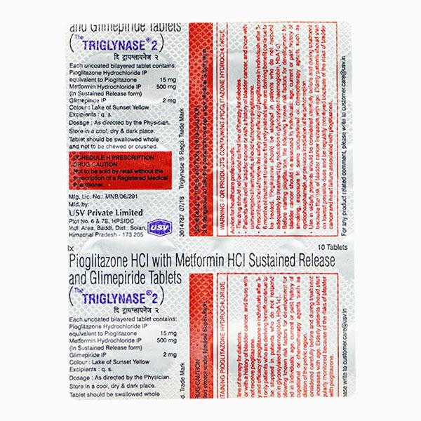 THE TRIGLYNASE 2 Tablet 10's