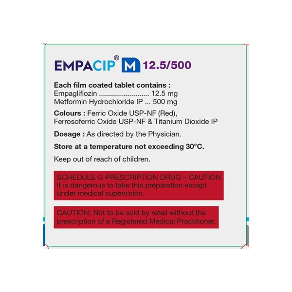 EMPACIP M 12.5/500 Tablet 10's