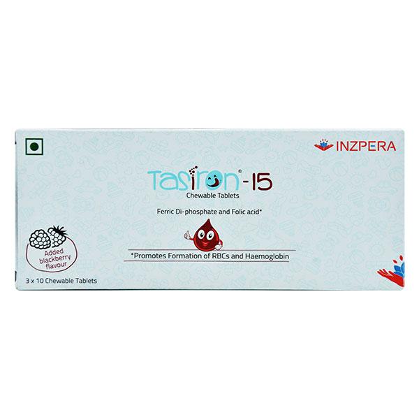 TASIRON 15 ADDED BLACKBERRY FLAVOUR Chewable Tablet 10's