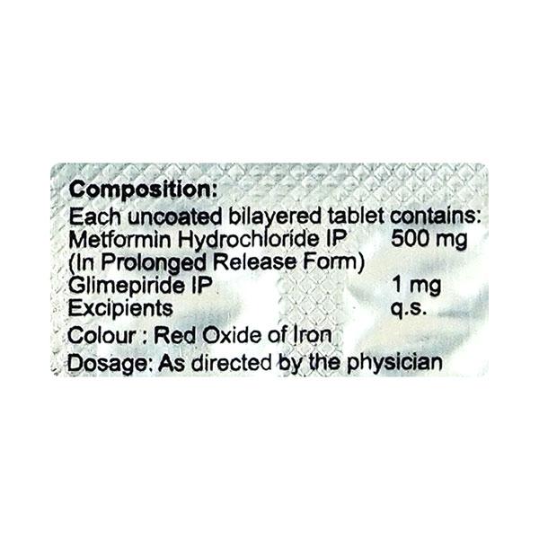 AJAPRIDE M 1mg Tablet 15's