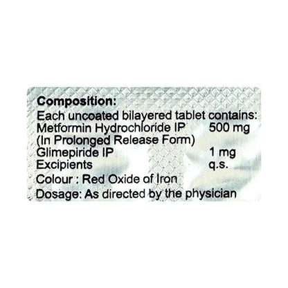 AJAPRIDE M 1mg Tablet 15's