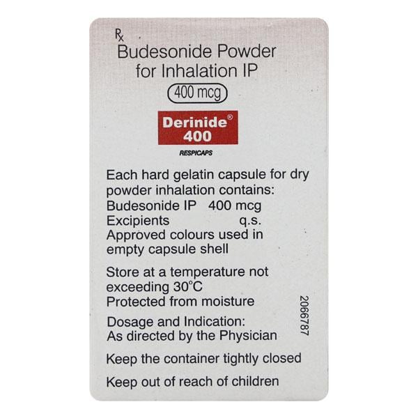 Derinide 400mcg Respicap 30'S