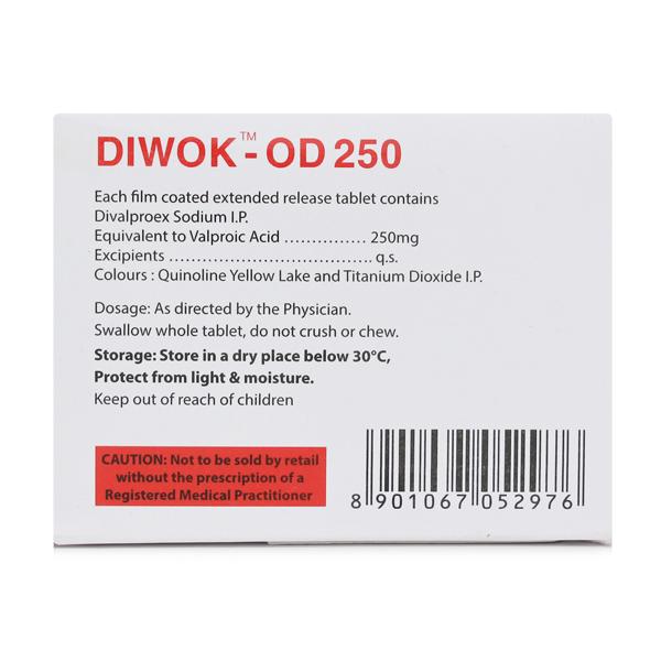 Diwok OD 250mg Tablet 10'S