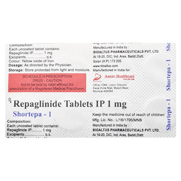 SHORTEPA 1mg Tablet 10's