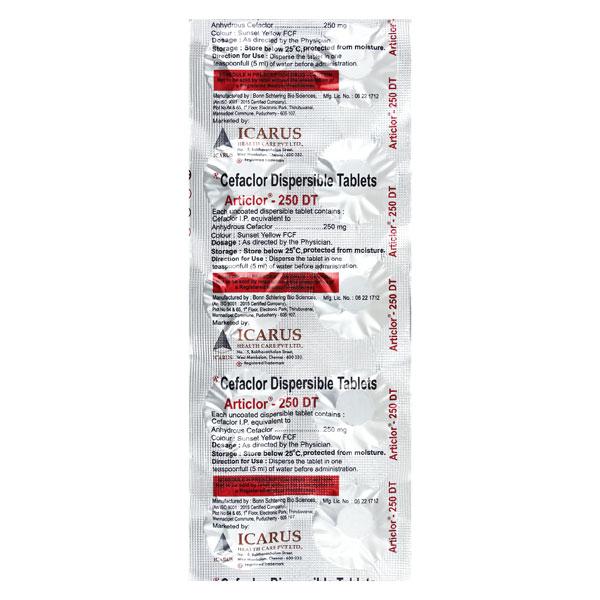 Articlor DT 250mg Tablet 10'S