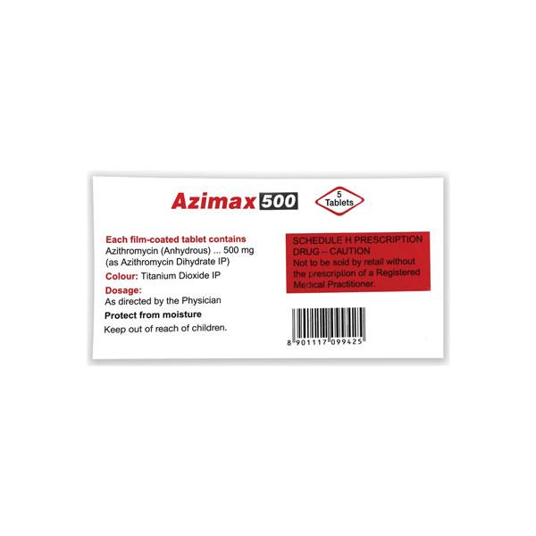 Azimax 500mg Tablet 5'S