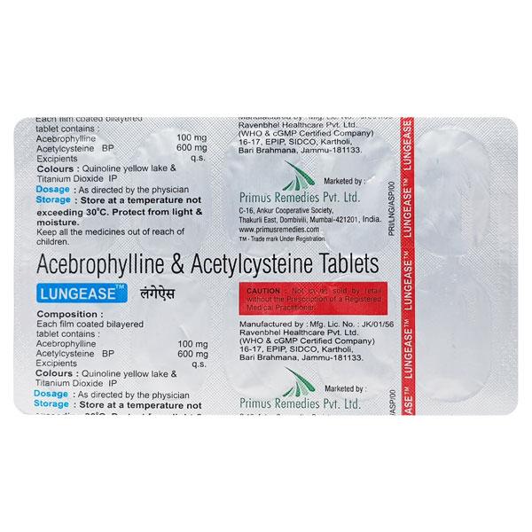 LUNGEASE Tablet 10's