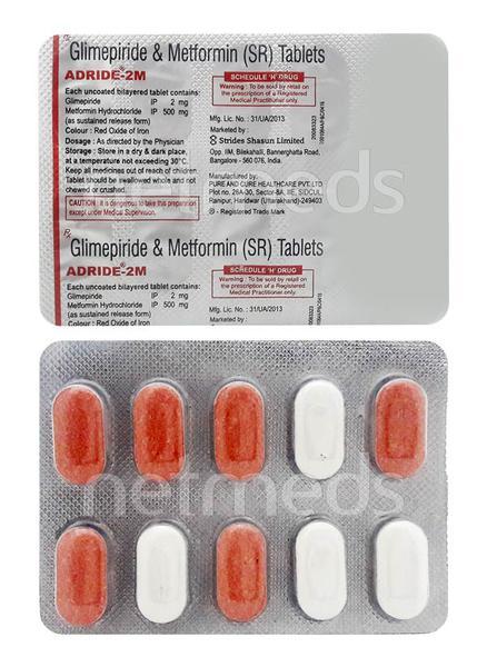 Adride M 2mg Tablet 10'S