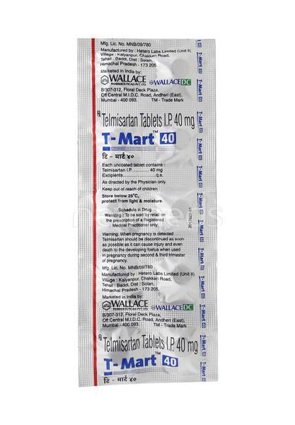 T Mart 40mg Tablet 10'S