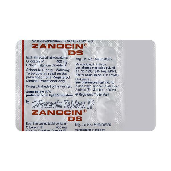 Zanocin DS Tablet 10'S