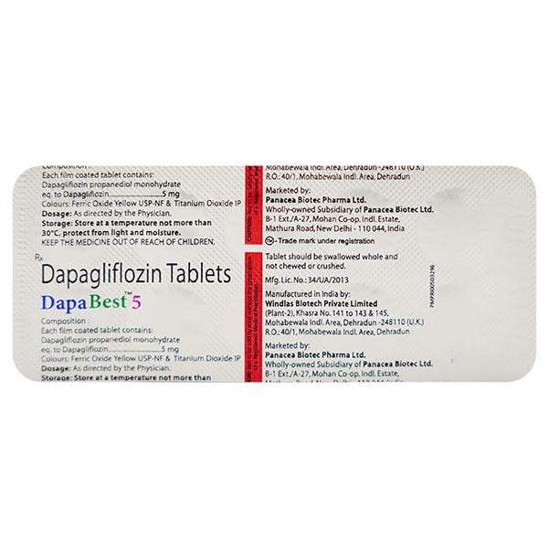 DAPABEST 5 Tablet 10's