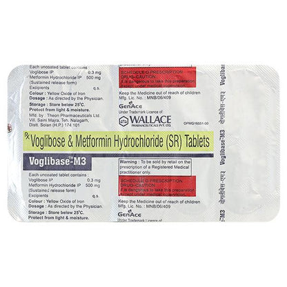 VOGLIBASE M 3 Tablet 10's