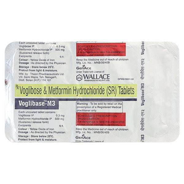 VOGLIBASE M 3 Tablet 10's