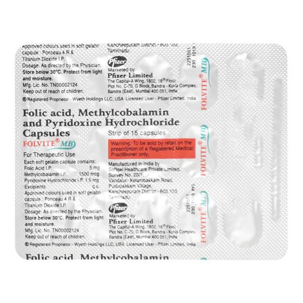 Folvite MB Capsule 15'S