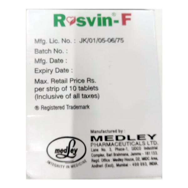 ROSVIN F Tablet 10's