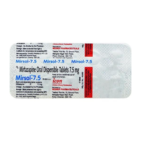 Mirsol 7.5mg Tablet 10'S