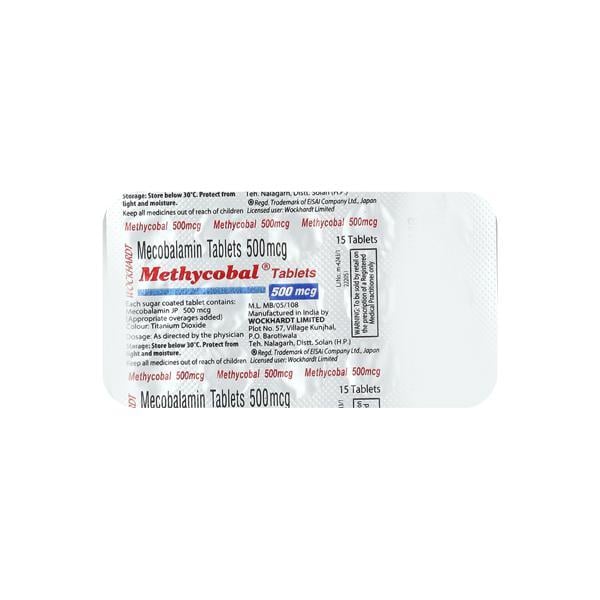 Methycobal 500mcg Tablet 15'S