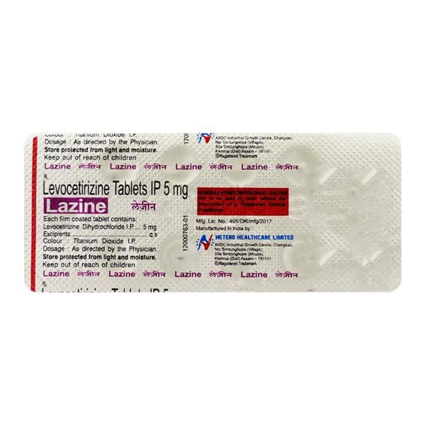 LAZINE 5mg Tablet 10's