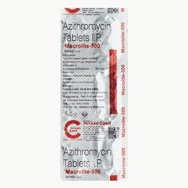 MACROLITE 500 Tablet 3's