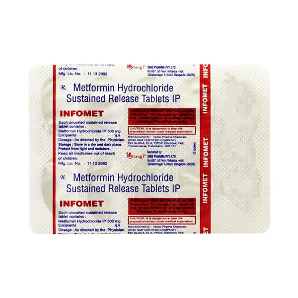 INFOMET 500mg Tablet 10's