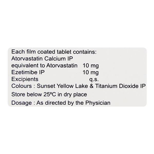 Atorva E 10mg Tablet 10'S