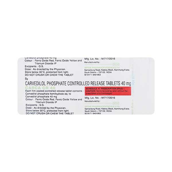 Carca CR 40mg Tablet 10'S