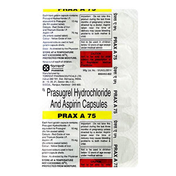 Prax A 75mg Capsule 10'S