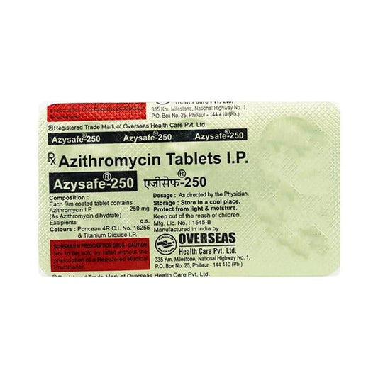 Azysafe 250mg Tablet 6'S