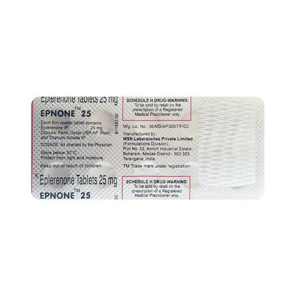 Epnone 25mg Tablet 10'S