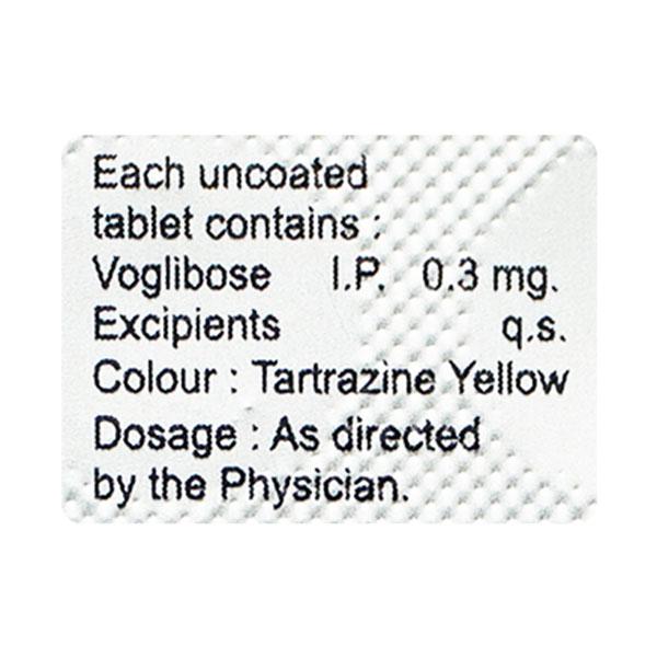 Voglidase 0.3mg Tablet 10'S