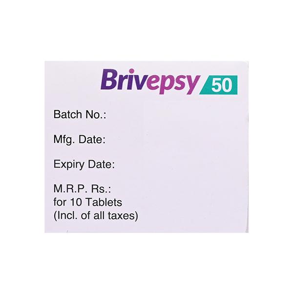 BRIVEPSY 50 Tablet 10's