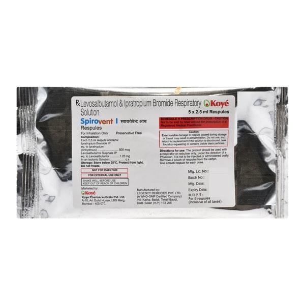 Spirovent I Respules 5X2.5ml