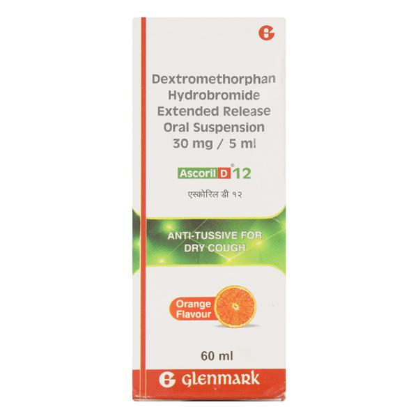 Ascoril D12 Orange Flavour Suspension 60ml