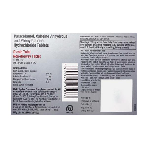 D COLD TOTAL Tablet 6's