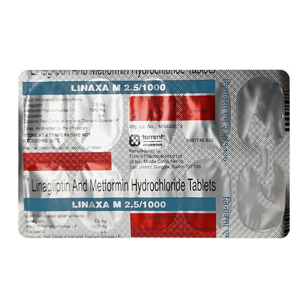 LINAXA M 2.5/1000 Tablet 10's