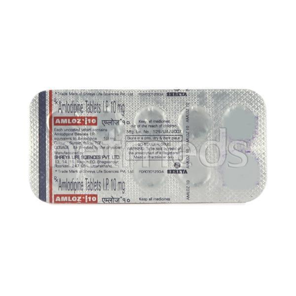 Amloz 10mg Tablet 10'S