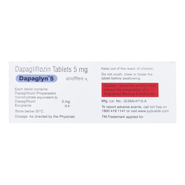 DAPAGLYN 5 Tablet 10's