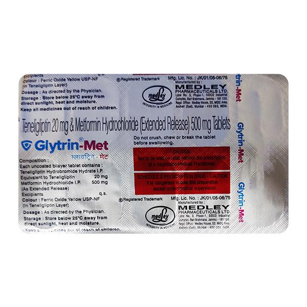 Glytrin Met Tablet 10'S