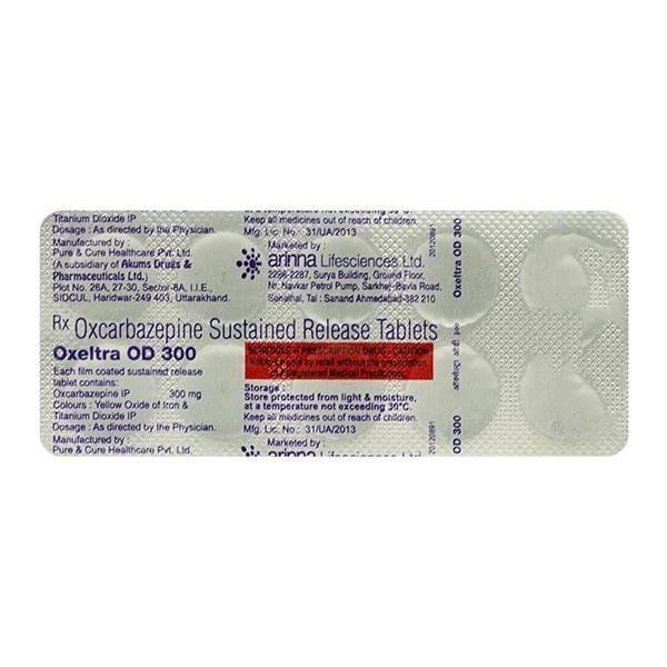 OXELTRA OD 300 Tablet 10's