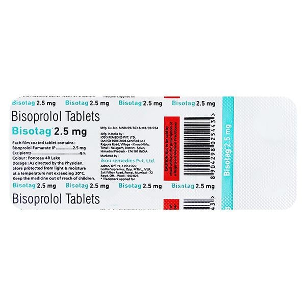 BISOTAG 2.5 Tablet 10's