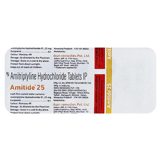 AMITIDE 25 Tablet 10's