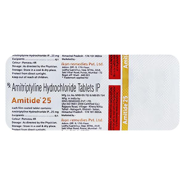 AMITIDE 25 Tablet 10's