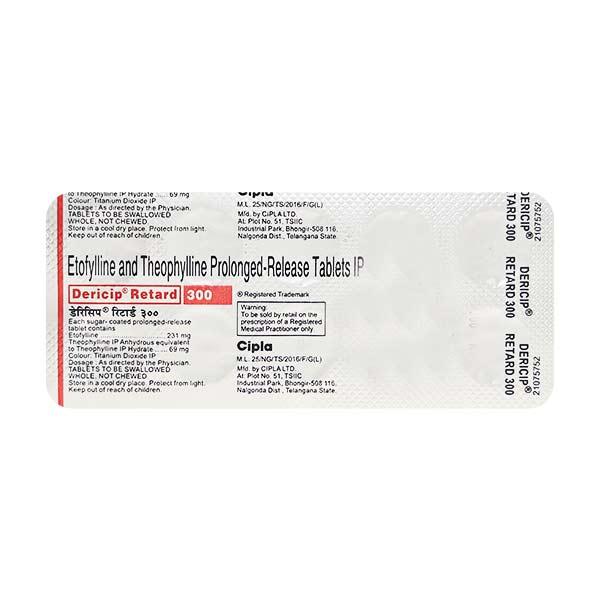 Dericip Retard 300mg Tablet 10'S