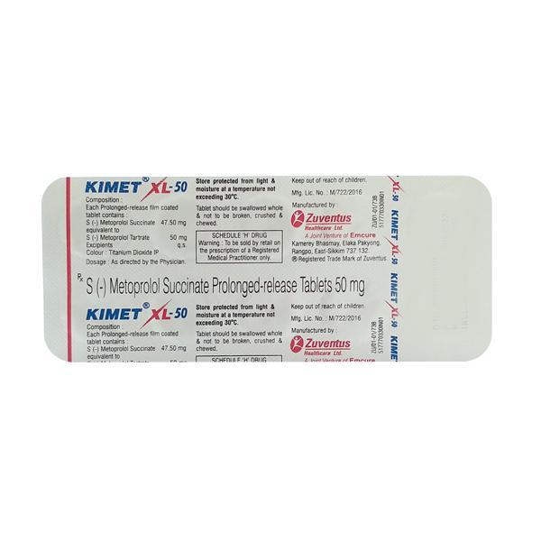 Kimet XL 50mg Tablet 10'S